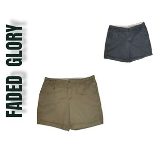 faded glory women's cargo shorts